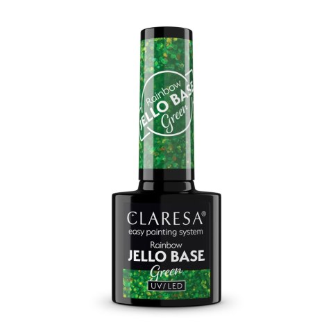 Claresa Rainbow baza hybrydowa - Jello Base Green