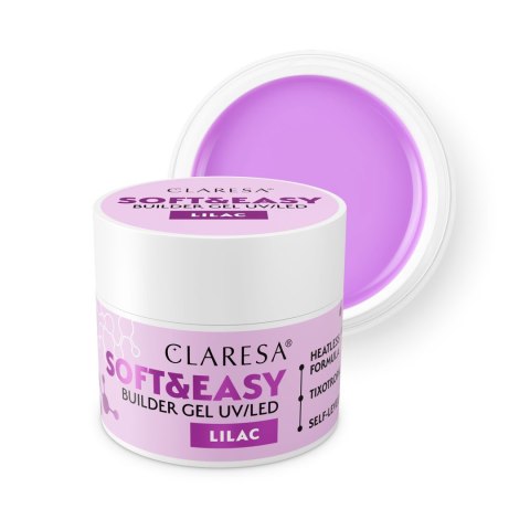 Claresa Soft&Easy żel budujący do paznokci Lilac 90 g
