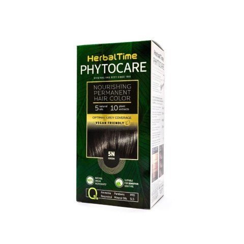 ENERGY OF VITAMINS HERBAL TIME Phytocare Farba do włosów naturalna 5N Cacoa