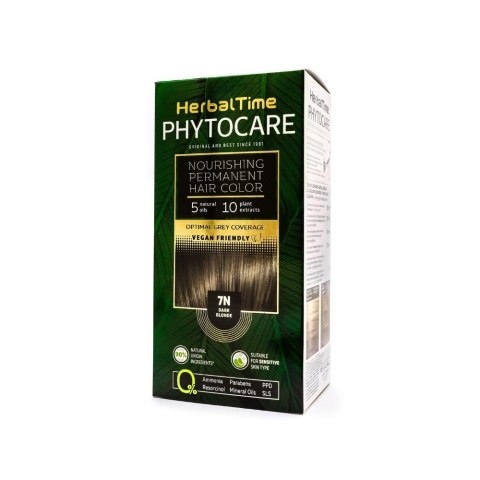 Energy of Vitamins HERBAL TIME Phytocare farba do włosów naturalna 7N Dark Blonde