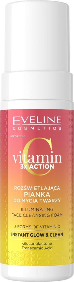 Eveline Vitamin C 3xAction rozświetlająca pianka do mycia twarzy 150 ml