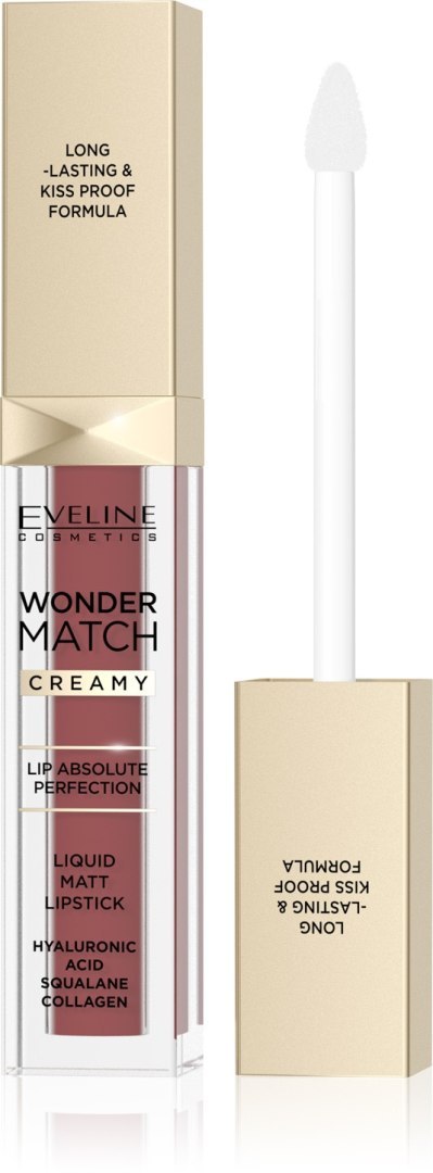 Eveline Matowa Pomadka w Płynie Wonder Match Creamy nr 07 - Toffee 6.8 ml