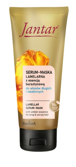 Farmona JANTAR serum-maska lamelarna z esencją bursztynową do włosów długich i niesfornych 100 ml