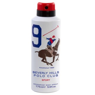 BEVERLY HILLS Polo Club 9 Dezodorant w Sprayu dla Mężczyzn 175 ml