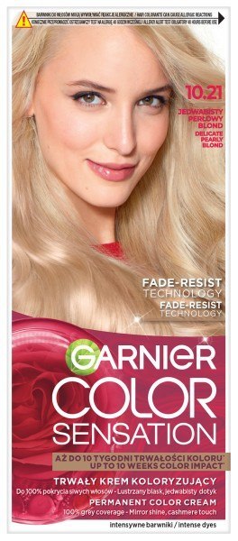 Garnier Color Sensation krem koloryzujący nr 10.21 - Jedwabisty Perłowy Blond 1 op.