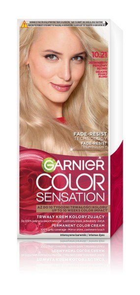 Garnier Color Sensation krem koloryzujący nr 10.21 - Jedwabisty Perłowy Blond 1 op.