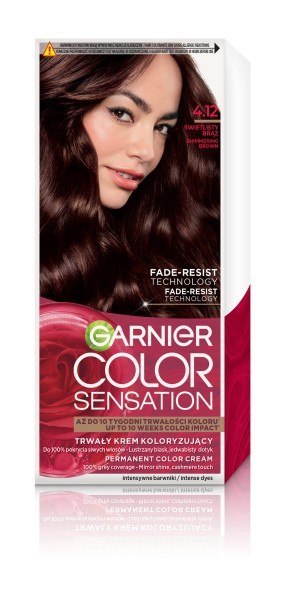 Garnier Color Sensation krem koloryzujący nr 4.12 - Świetlisty Brąz 1 op.