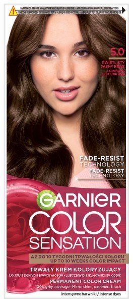 Garnier Color Sensation krem koloryzujący nr 5.0 - Świetlisty Jasny Brąz 1 op.