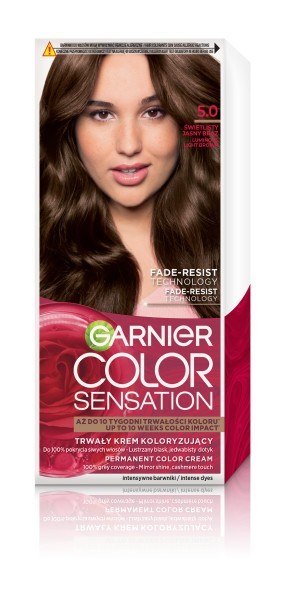Garnier Color Sensation krem koloryzujący nr 5.0 - Świetlisty Jasny Brąz 1 op.
