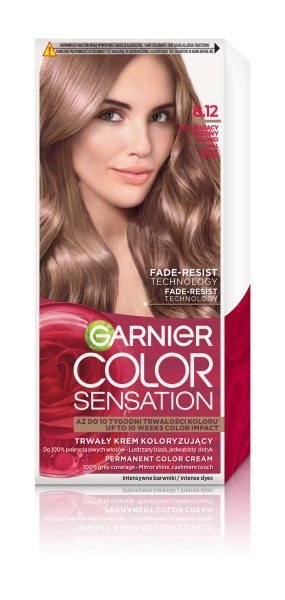Garnier Color Sensation krem koloryzujący nr 8.12 - Opalizujący Różowy Blond 1 op.