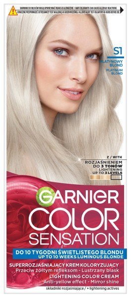 Garnier Color Sensation krem koloryzujący nr S1 - Platynowy Blond 1 op.