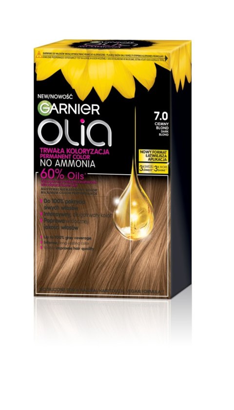 Garnier Olia farba do włosów nr 7.0 Dark Blond - Ciemny blond