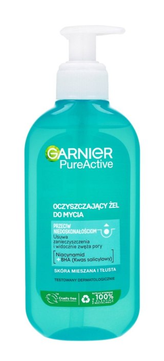 Garnier Skin Naturals Czysta skóra żel głęboko oczyszczający zwężający pory 200 ml