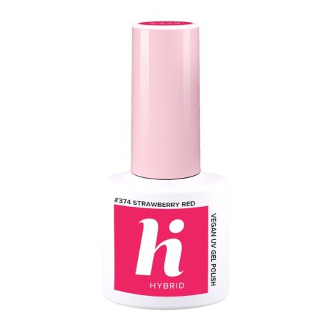 Hi Hybrid lakier hybrydowy #374 Strawberry Red 5 ml