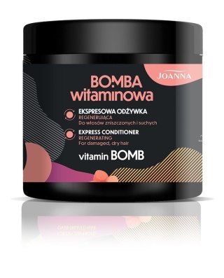 Joanna Bomba Witaminowa ekspresowa odżywka regenerująca do włosów zniszczonych i suchych 500 g