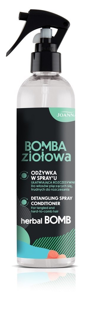 Joanna Bomba Ziołowa odżywka w sprayu ułatwiająca rozczesywanie do włosów plączących się i trudnych do rozczesania 300 ml