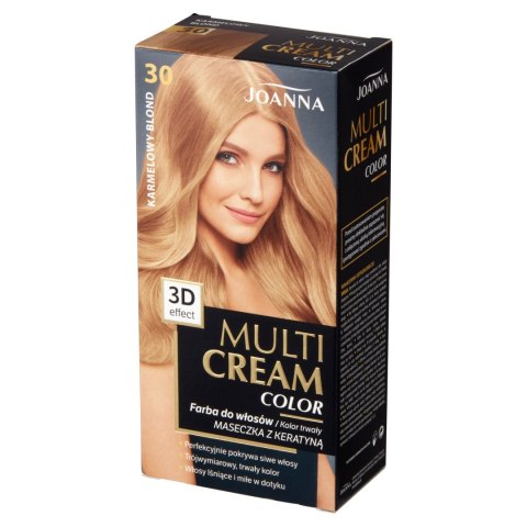 Joanna Multi Cream Color farba do włosów nr 30 Karmelowy Blond.