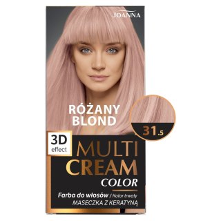 Joanna Multi Cream Color farba do włosów nr 31.5 Różany Blond.