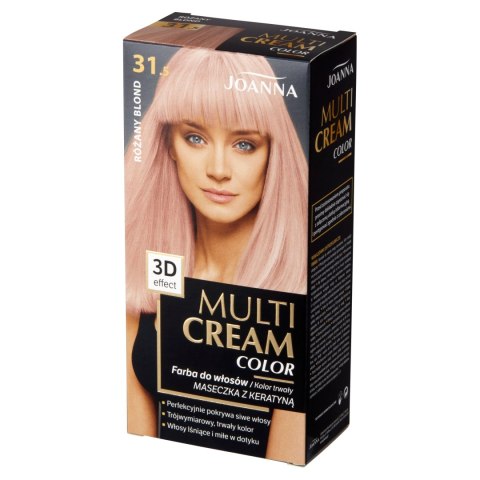 Joanna Multi Cream Color farba do włosów nr 31.5 Różany Blond.