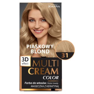 Joanna Multi Cream Color farba do włosów nr 31 Piaskowy Blond.