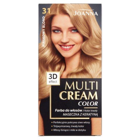 Joanna Multi Cream Color farba do włosów nr 31 Piaskowy Blond.