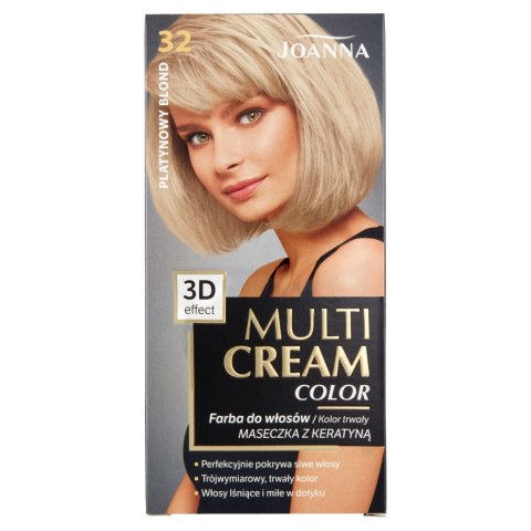 Joanna Multi Cream Color farba do włosów nr 32 Platynowy Blond.