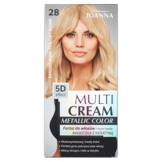 Joanna Multi Cream Metallic Color farba do włosów Bardzo jasny perłowy blond 28