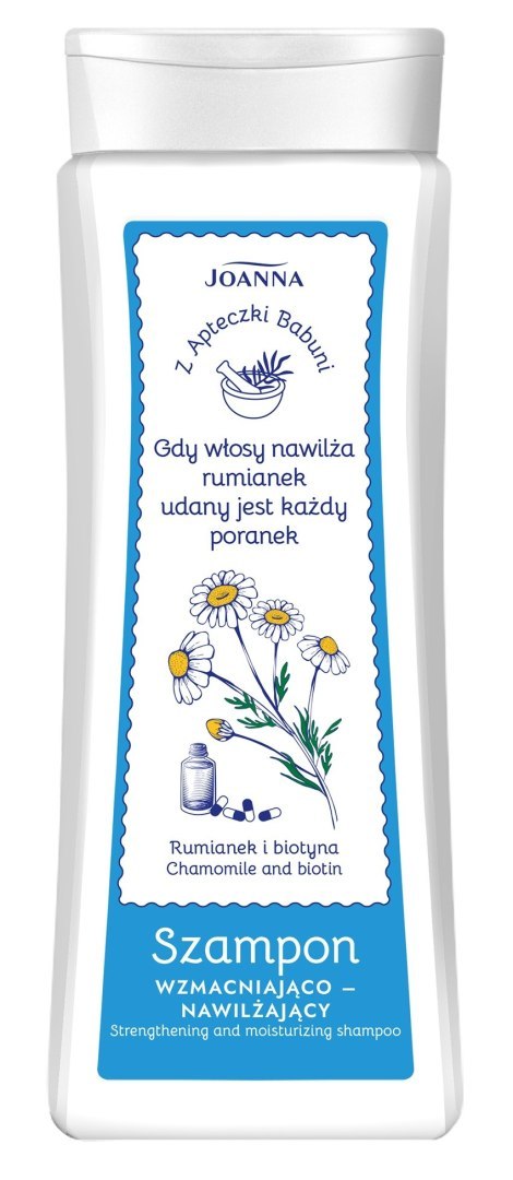 Joanna z Apteczki Babuni szampon do włosów - rumianek i biotyna 300 ml