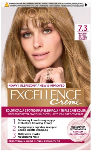 L'Oréal Paris Excellence Creme farba do włosów 7.3 Blond Złocisty