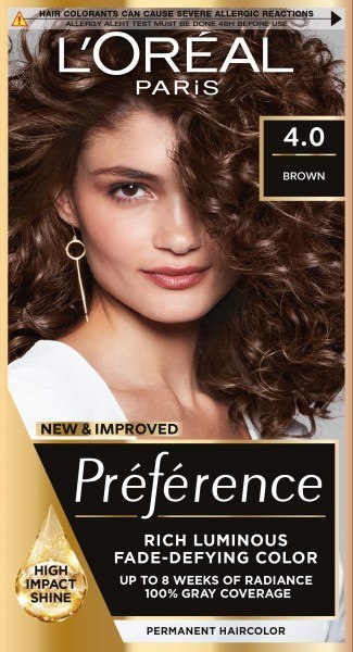 L'Oréal Paris Preference farba do włosów 4 - Brąz 1 op.