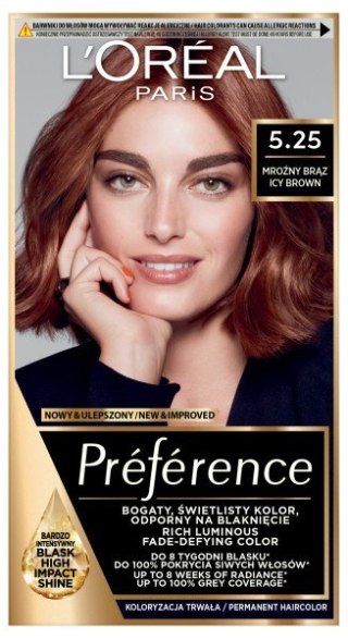 L'Oréal Paris Preference farba do włosów 5.25 - Mroźny Brąz 1 op.