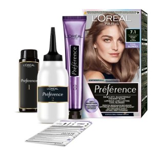 L'Oréal Paris Preference farba do włosów 7.1 Popielaty Brąz 1 op.