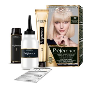 L'Oréal Paris Preference farba do włosów nr 102 - Bardzo Bardzo Jasny Perłowy Blond 1 op.