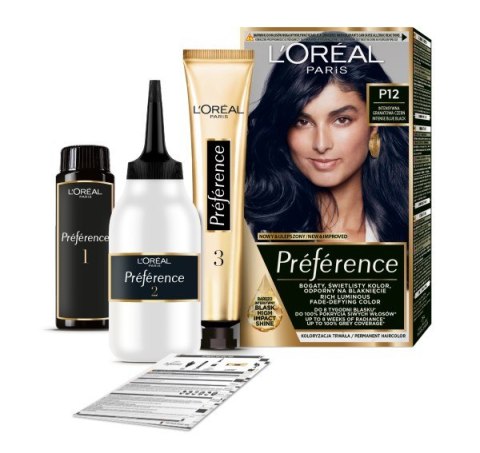 L'Oréal Paris Preference farba do włosów nr P12 - Intensywna Granatowa Czerń 1 op.