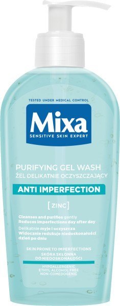 MIXA żel oczyszczający przeciw niedoskonałościom, 200 ml
