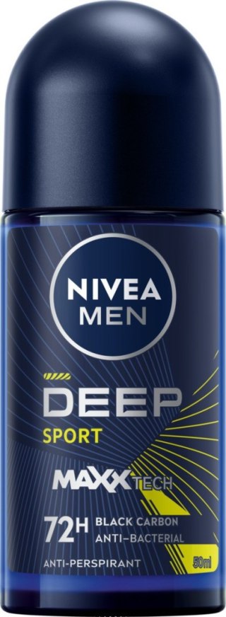 Nivea Antyperspirant w Kulce Deep Sport Roll-on Kulka dla Mężczyzn 50 ml