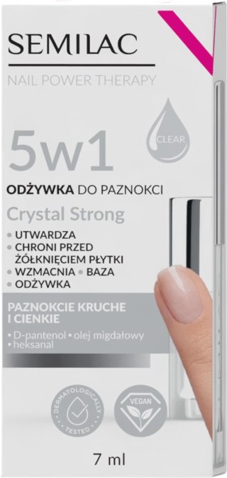 Semilac odżywka do paznokci Nail Power Therapy 5w1 Crystal Strong 7 ml