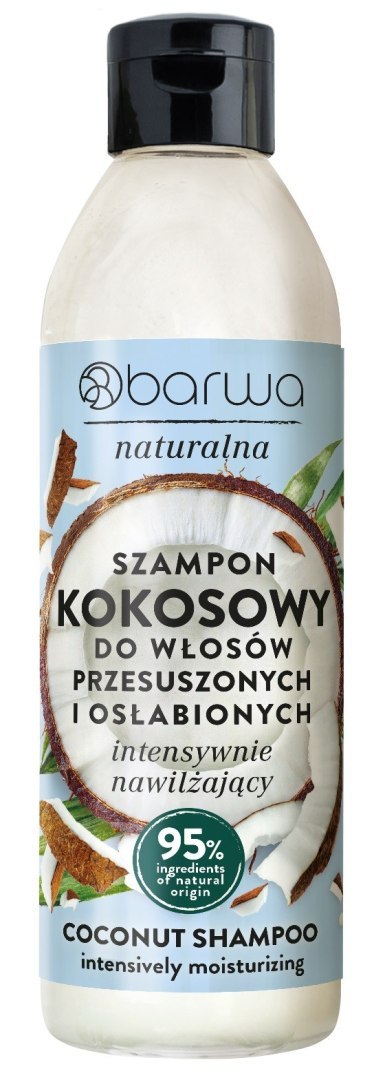 Barwa Naturalna szampon intensywnie nawilżający do włosów Kokosowy 300 ml