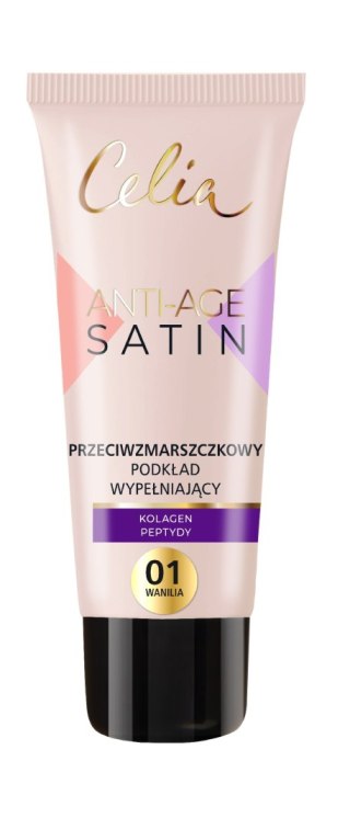 Celia Przeciwzmarszczkowy Podkład Wypełniający Anti-Age Satin nr 01 Wanilia 30 ml
