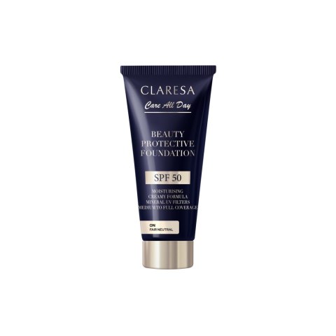 Claresa Nawilżający Podkład z Filtrem SPF 50 Beauty Protective Foundation 0N Fair Neutral 30 ml