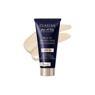 Claresa Nawilżający Podkład z Filtrem SPF 50 Beauty Protective Foundation 0N Fair Neutral 30 ml