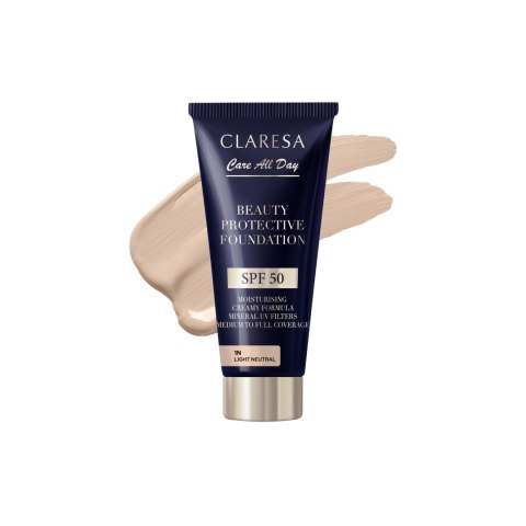 Claresa Nawilżający Podkład z Filtrem SPF 50 Beauty Protective Foundation 1N Light Neutral 30 ml