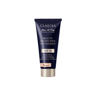 Claresa Nawilżający Podkład z Filtrem SPF 50 Beauty Protective Foundation 1W Light Warm 30 ml