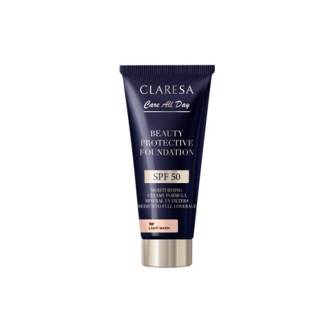 Claresa Nawilżający Podkład z Filtrem SPF 50 Beauty Protective Foundation 1W Light Warm 30 ml