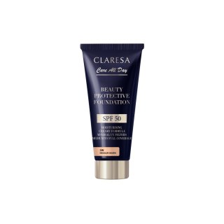 Claresa Nawilżający Podkład z Filtrem SPF 50 Beauty Protective Foundation 2W Medium Warm 30 ml