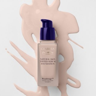 Claresa Podkład-Serum z Naturalnym Wykończeniem Natural Skin Tinted Serum Foundation 0N Fair Neutral 32 ml