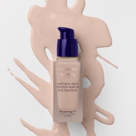 Claresa Podkład-Serum z Naturalnym Wykończeniem Natural Skin Tinted Serum Foundation 1C Light Cool 32 ml