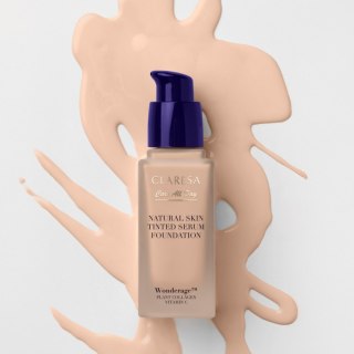 Claresa Podkład-Serum z Naturalnym Wykończeniem Natural Skin Tinted Serum Foundation 1N Light Neutral 32 ml