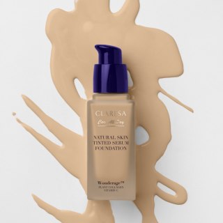 Claresa Podkład-Serum z Naturalnym Wykończeniem Natural Skin Tinted Serum Foundation 2WO Medium Olive 32 ml