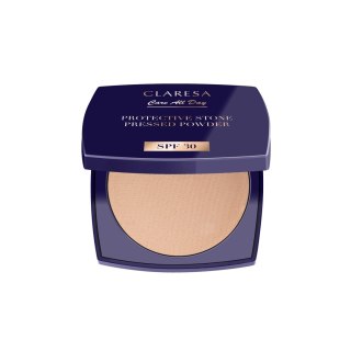 Claresa Puder Prasowany Utrwalający z Filtrem SPF 30 Protective Stone Pressed Powder Universal 10 g